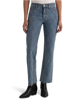 KUT From The Kloth Kelsey High Rise Fab Ab Ankle Flare Jeans Ablom Wash Size 4